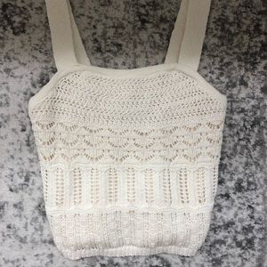 Abercrombie Square Neck Sweater Crop Tank